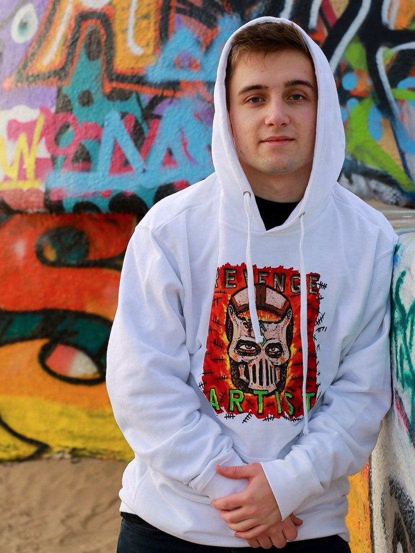 Revenge Artist Hoodie — White product image (5)