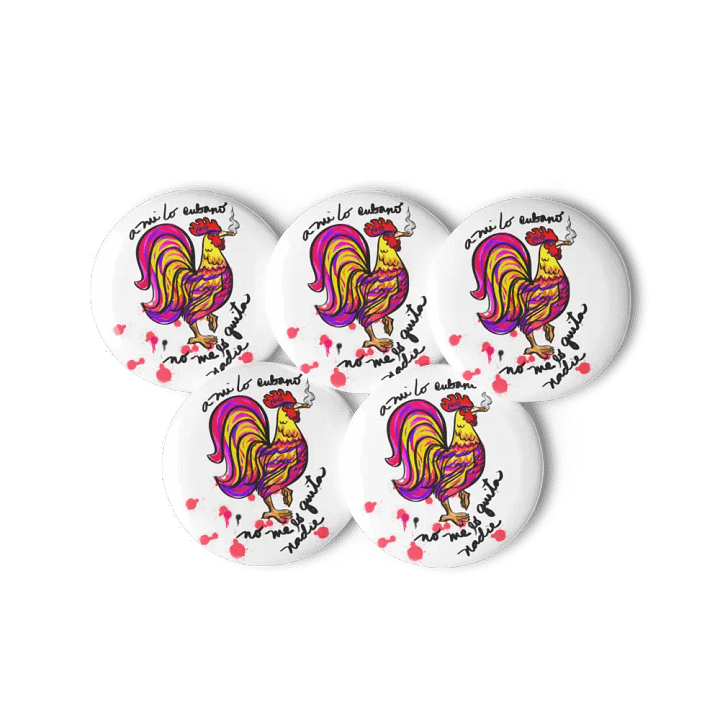 Smokin' Rooster Pin Button Set product image (3)