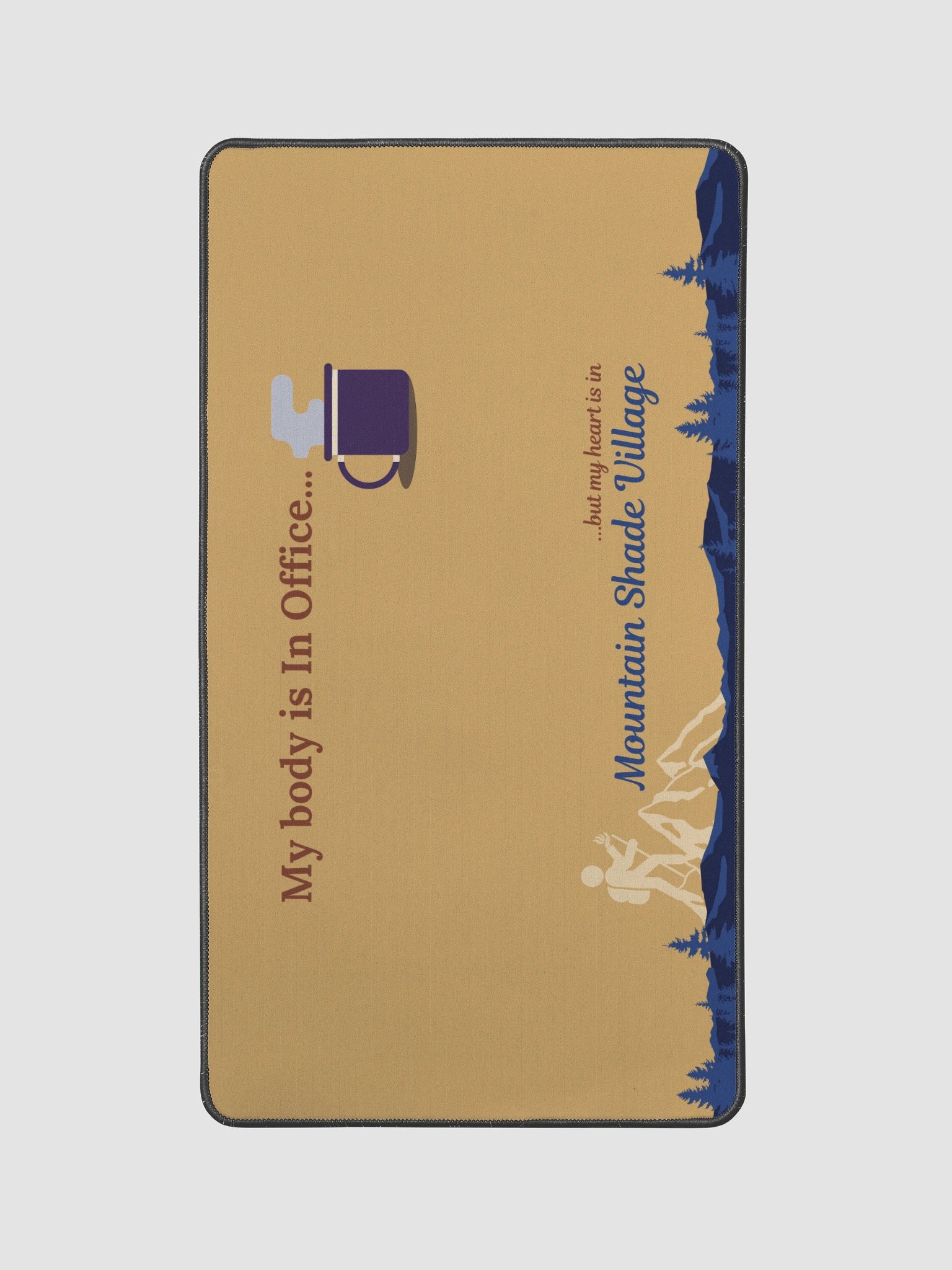 My Body is In Office Desk Mat product image (1)