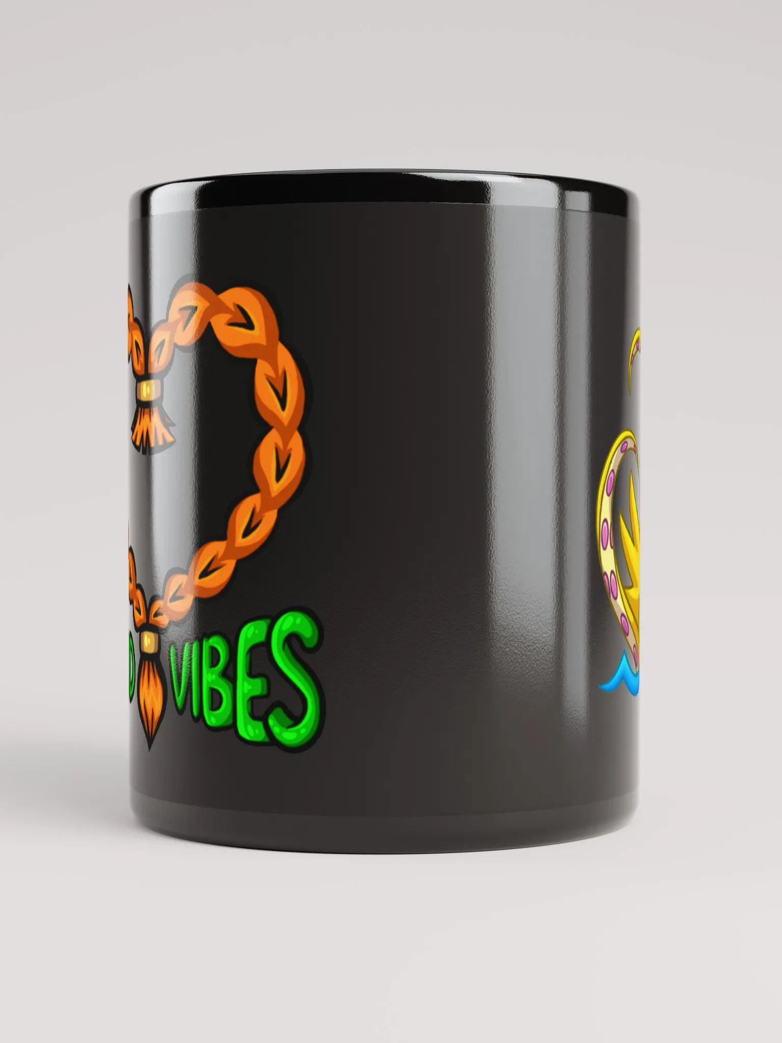 Good Vibes Quacken Mug Black product image (10)