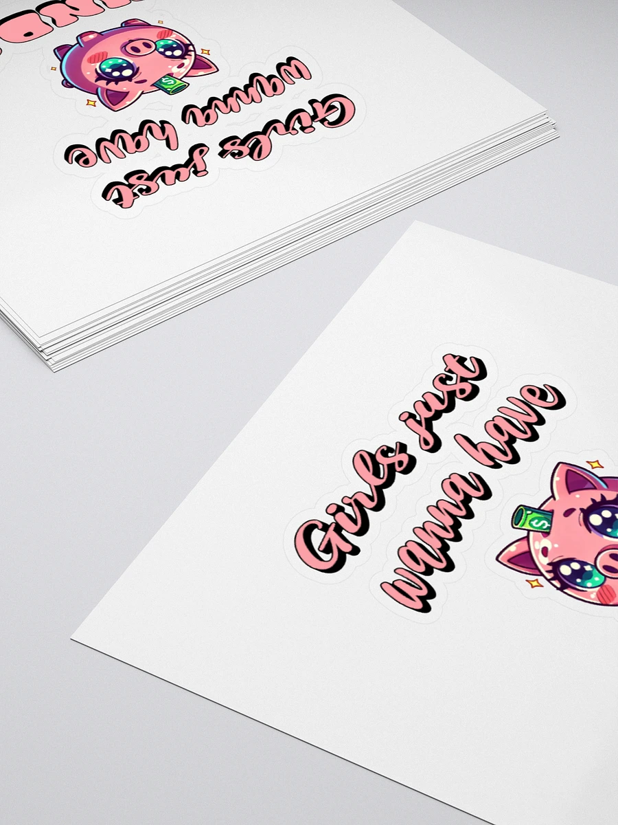 Girls Just Wanna Have Funds Piggy Bank - Sticker product image (11)