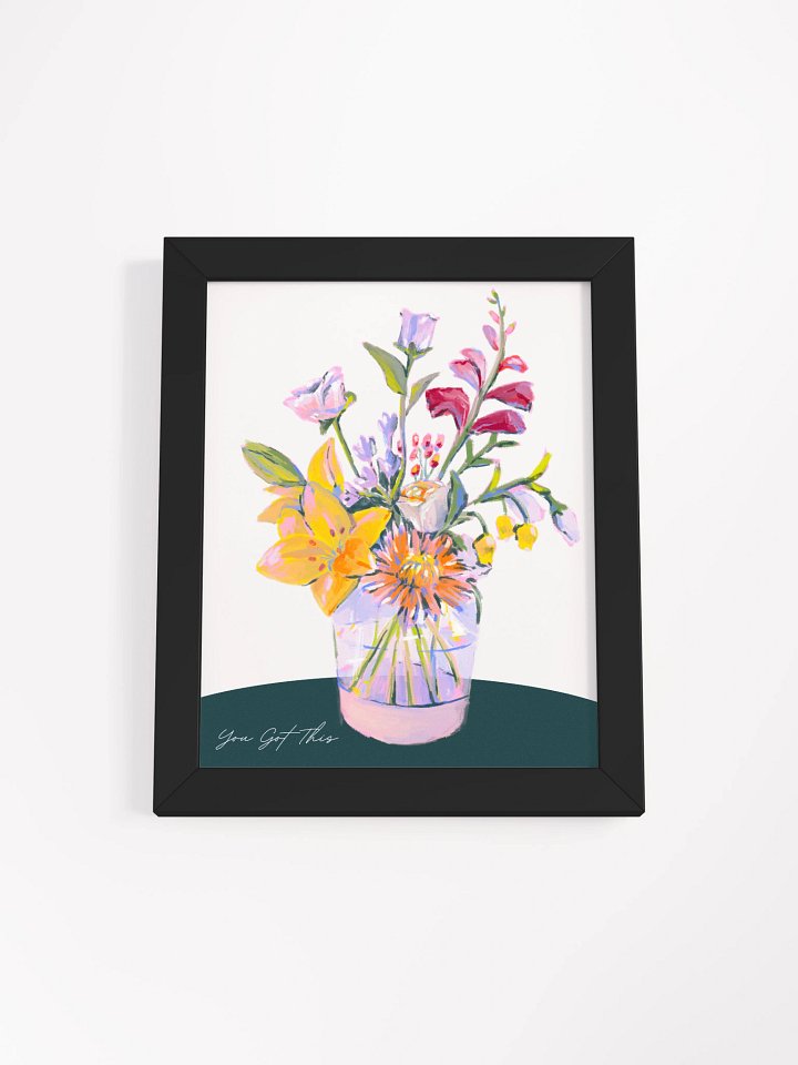 Vibrant Blossom Vase Framed Poster product image (1)