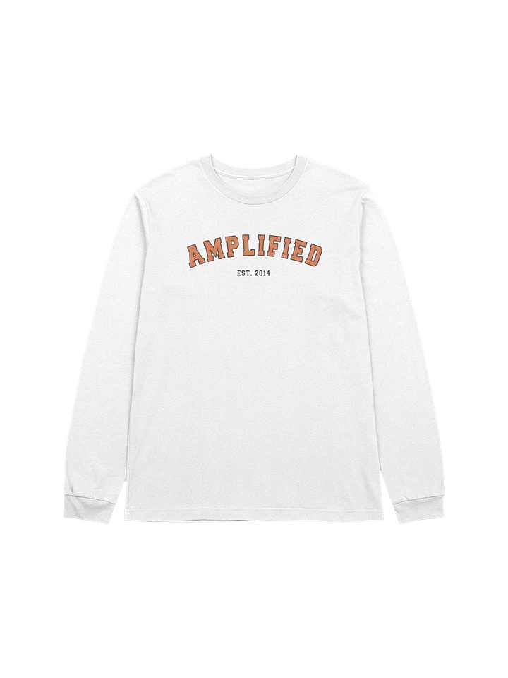 Amp Varsity long-Sleeved Tshirt (White) product image (1)