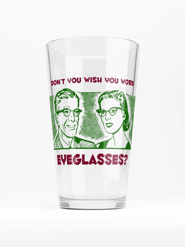 'Eyeglasses Envy' Pint Glass product image (1)