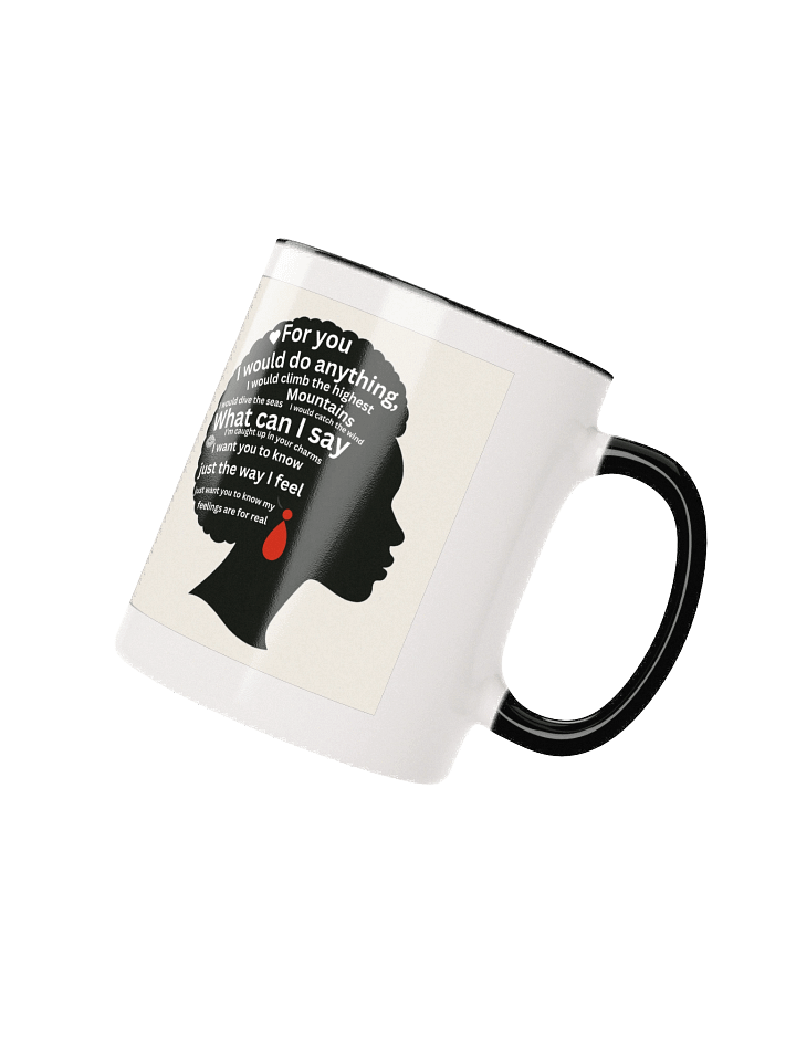 Afro Ceramic Mug- Come Over lyrics product image (2)