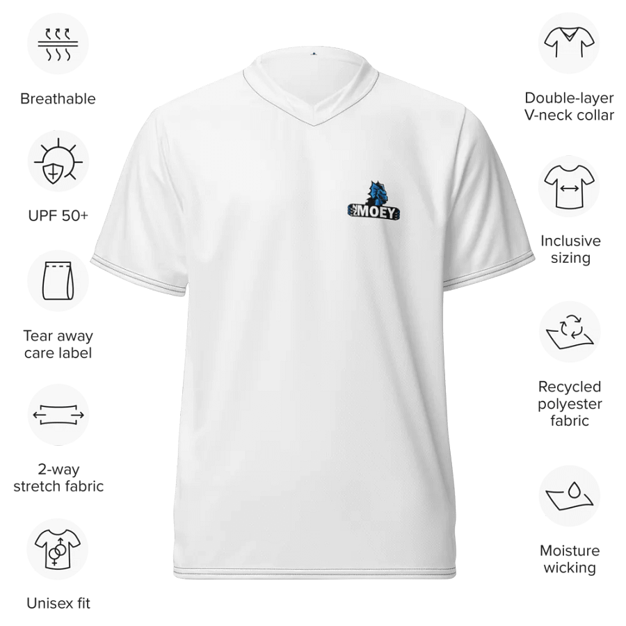 NZMOEY Logo Recycled Unisex Sports Jersey product image (9)