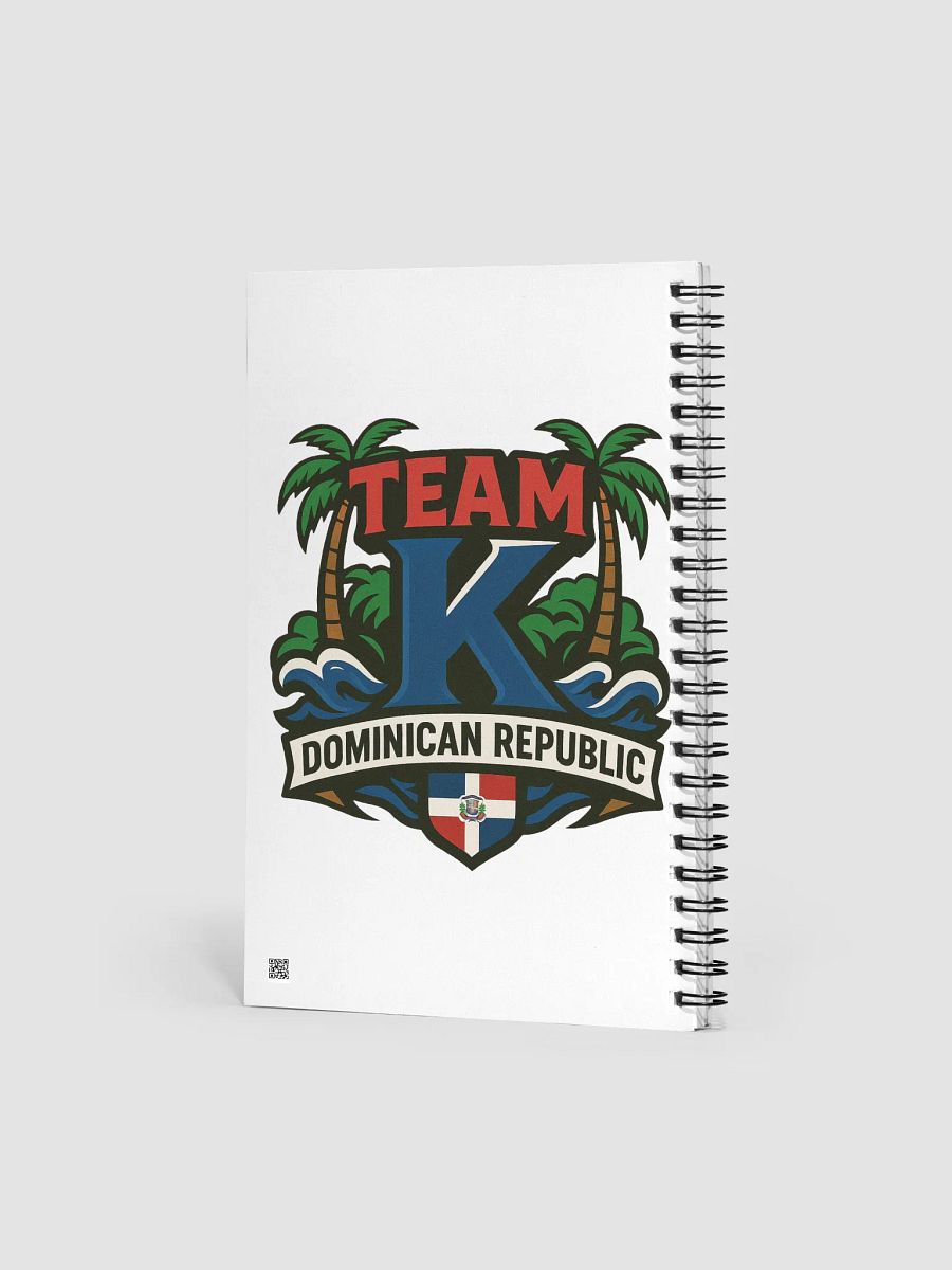 TEAM K Dominican Republic Spiral Notebook product image (2)