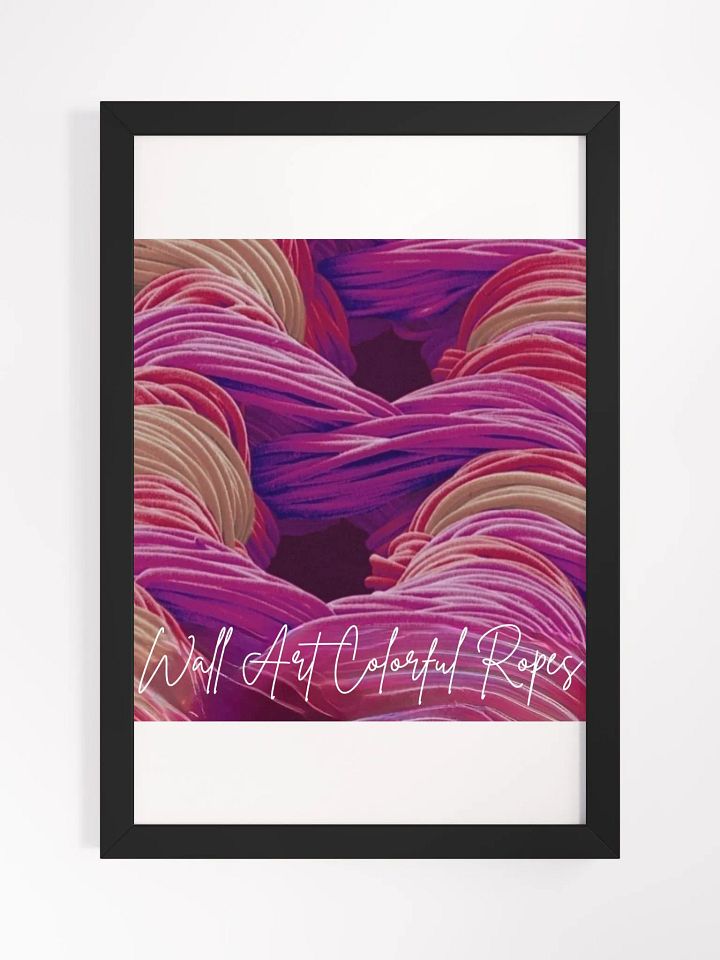 Colorful Ropes Framed High-Quality Matte Poster (in) product image (1)