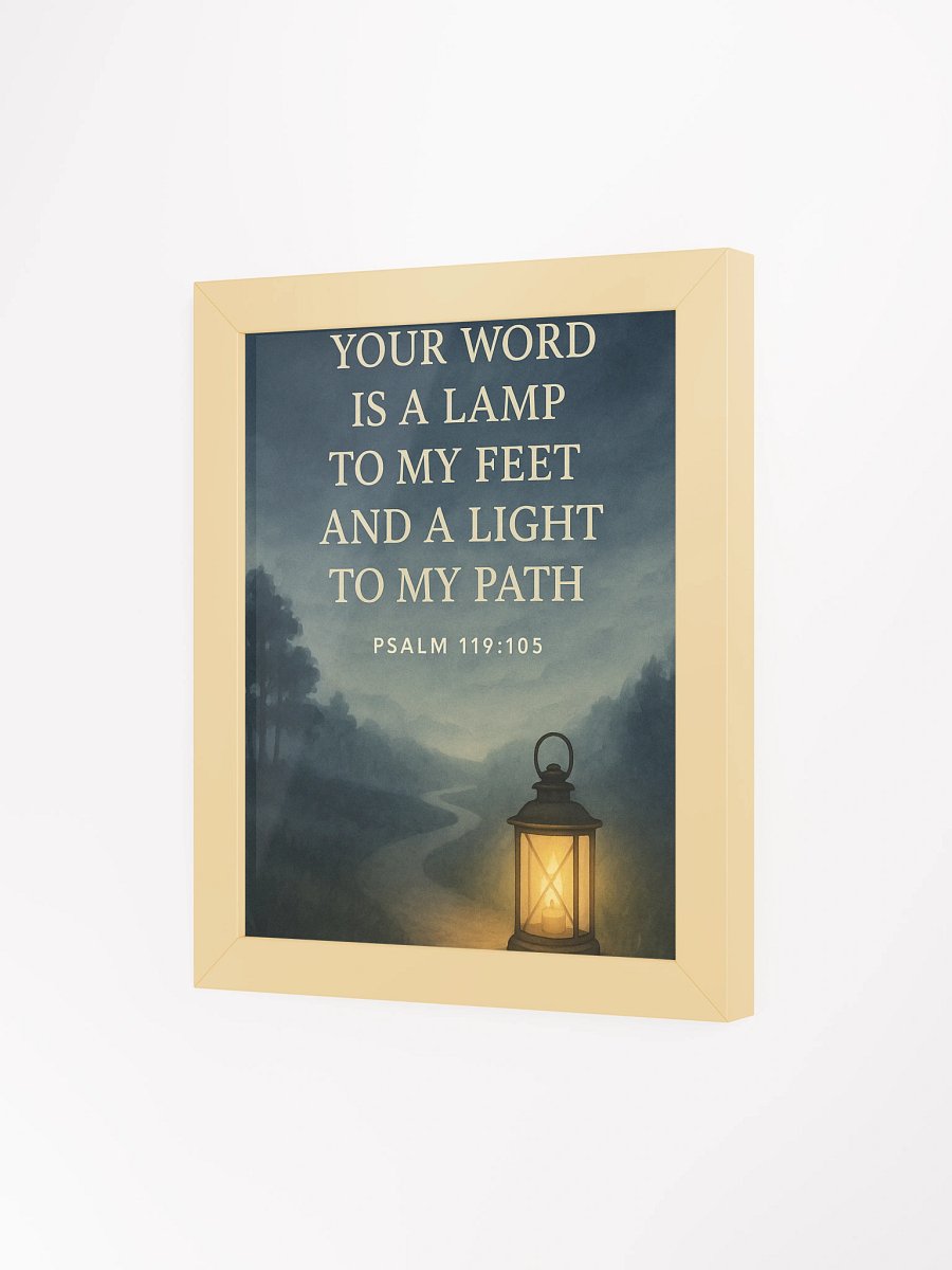 Psalm 119:105 Wall Art – Your Word Is a Lamp to My Feet | Christian Scripture Decor product image (41)