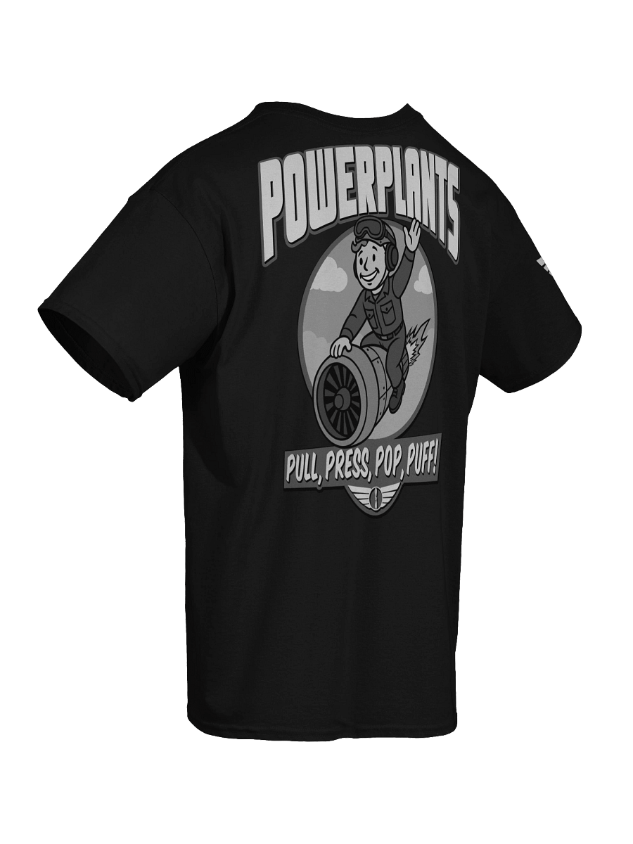 "POWERPLANTS: Puff!" B/W Work Shirt product image (5)