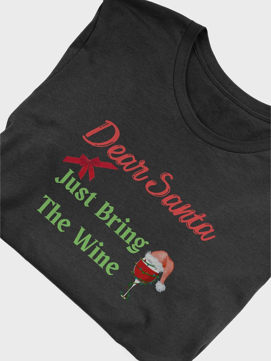 Dear Santa Wine Adult T-Shirt product image (5)