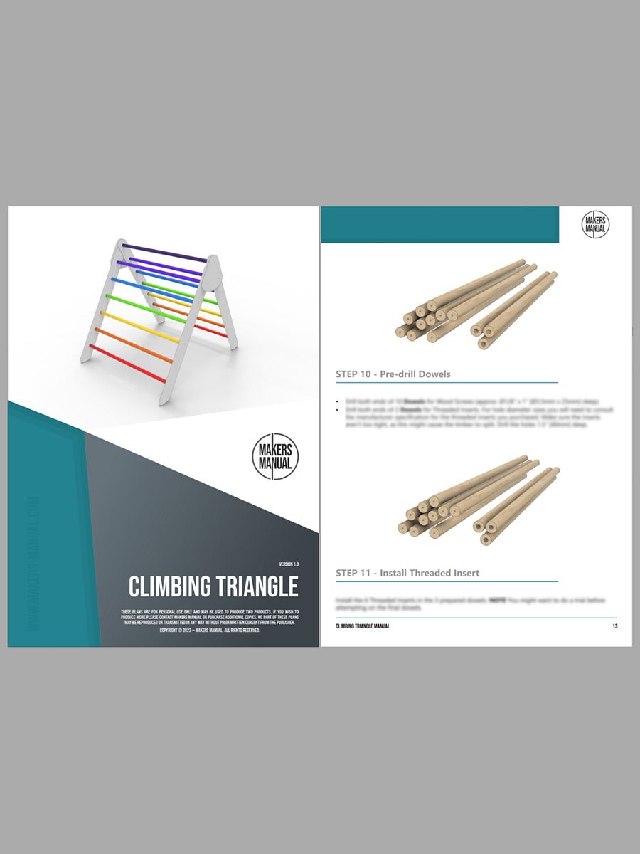 Climbing Triangle and Slide | Digital Plans product image (8)