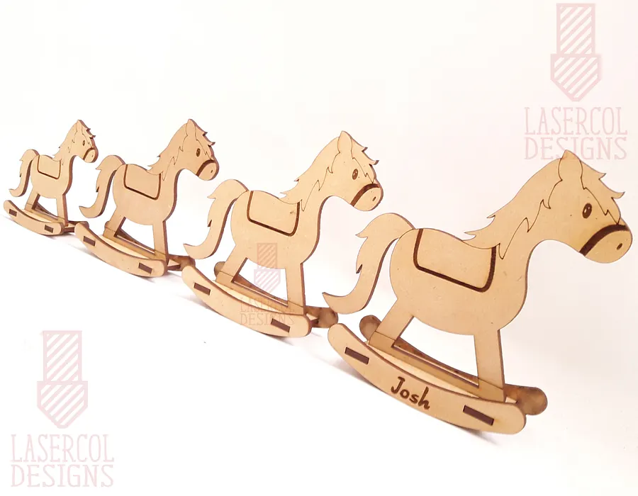 Rocking Horse (4 sizes) - Laser Cut Files product image (10)