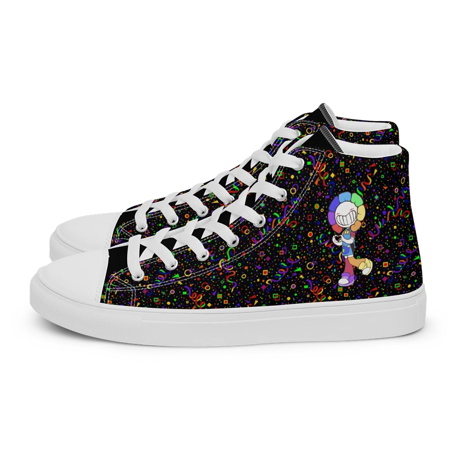 Black Arcade and White Chibi Flower Sneakers product image (2)