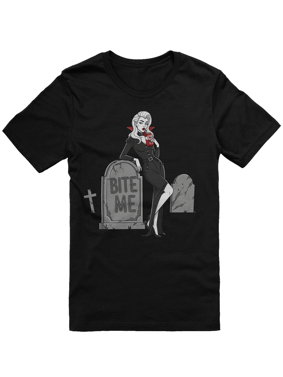 Bite Me Vampire Cartoon T-Shirt product image (3)