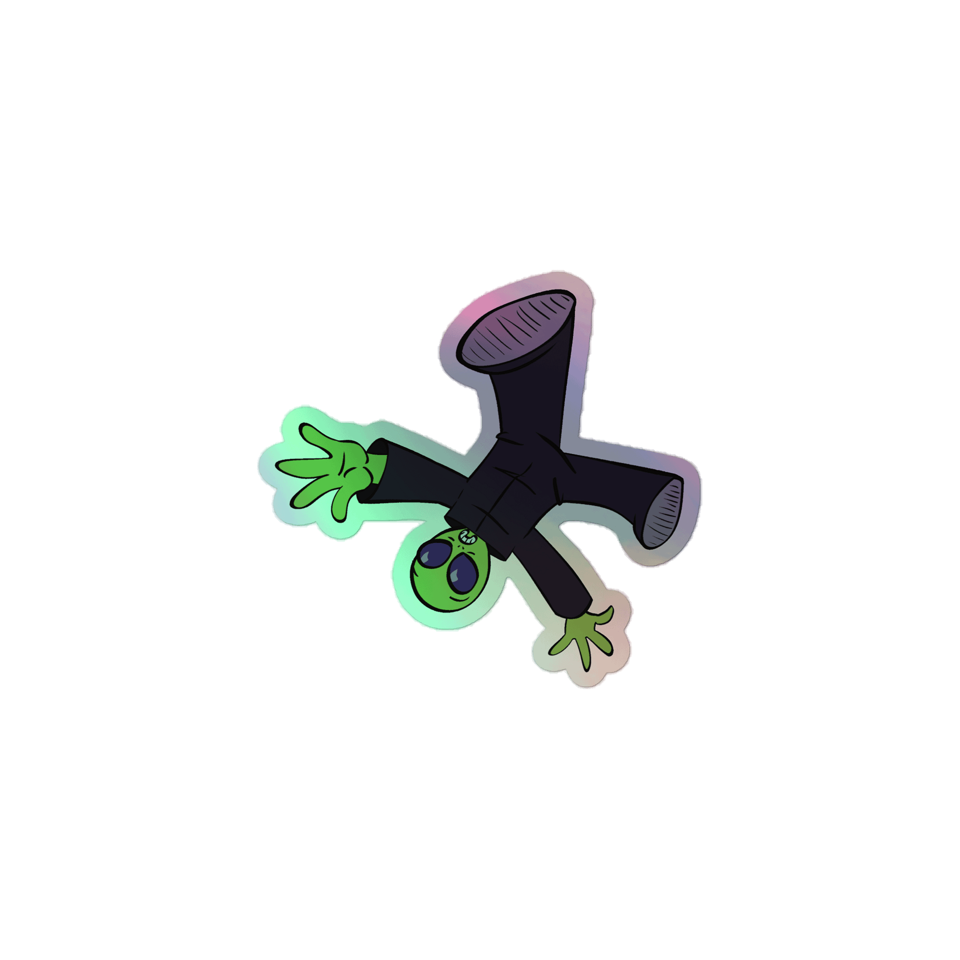 Alien holofoil sticker product image (2)