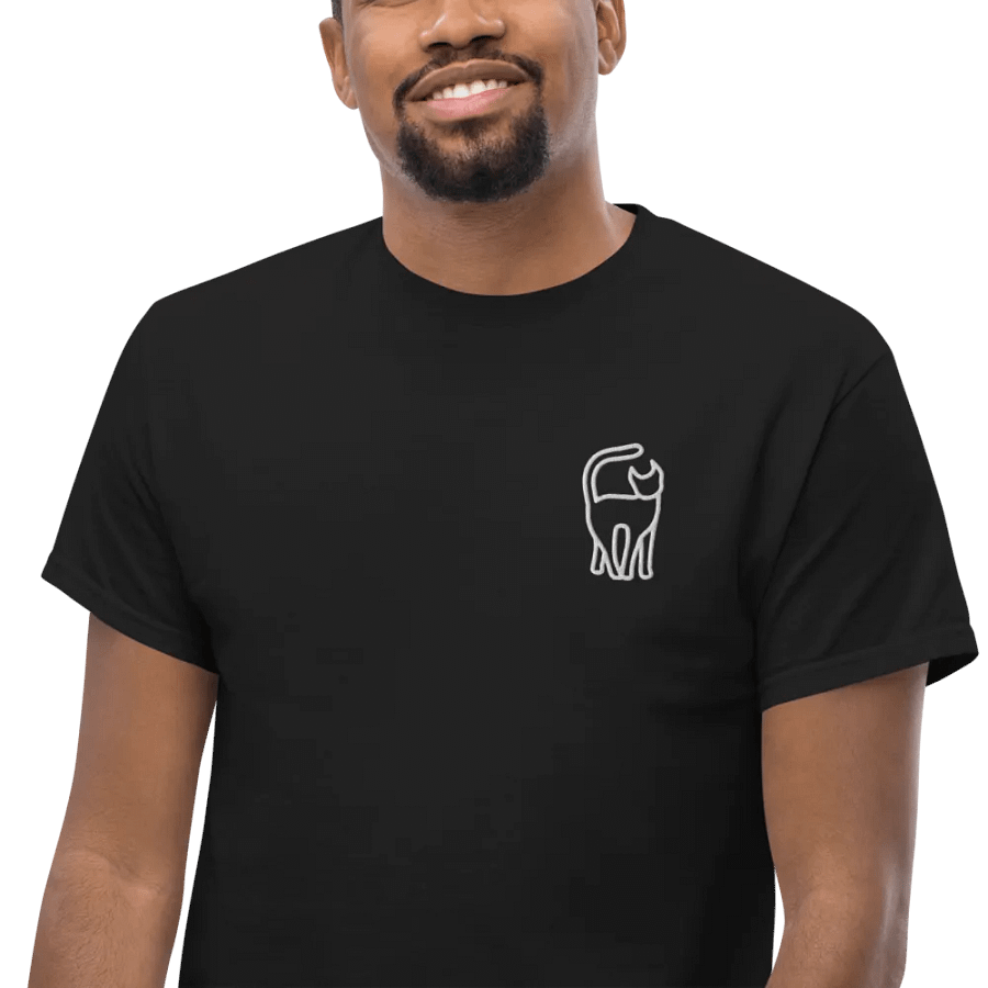 cat line design Oversized Tee product image (24)