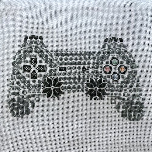 It’s been a while since I’ve finished a #crossstitch! This pattern is by @theneedleandfloss - I’ll be doing all of the contro...