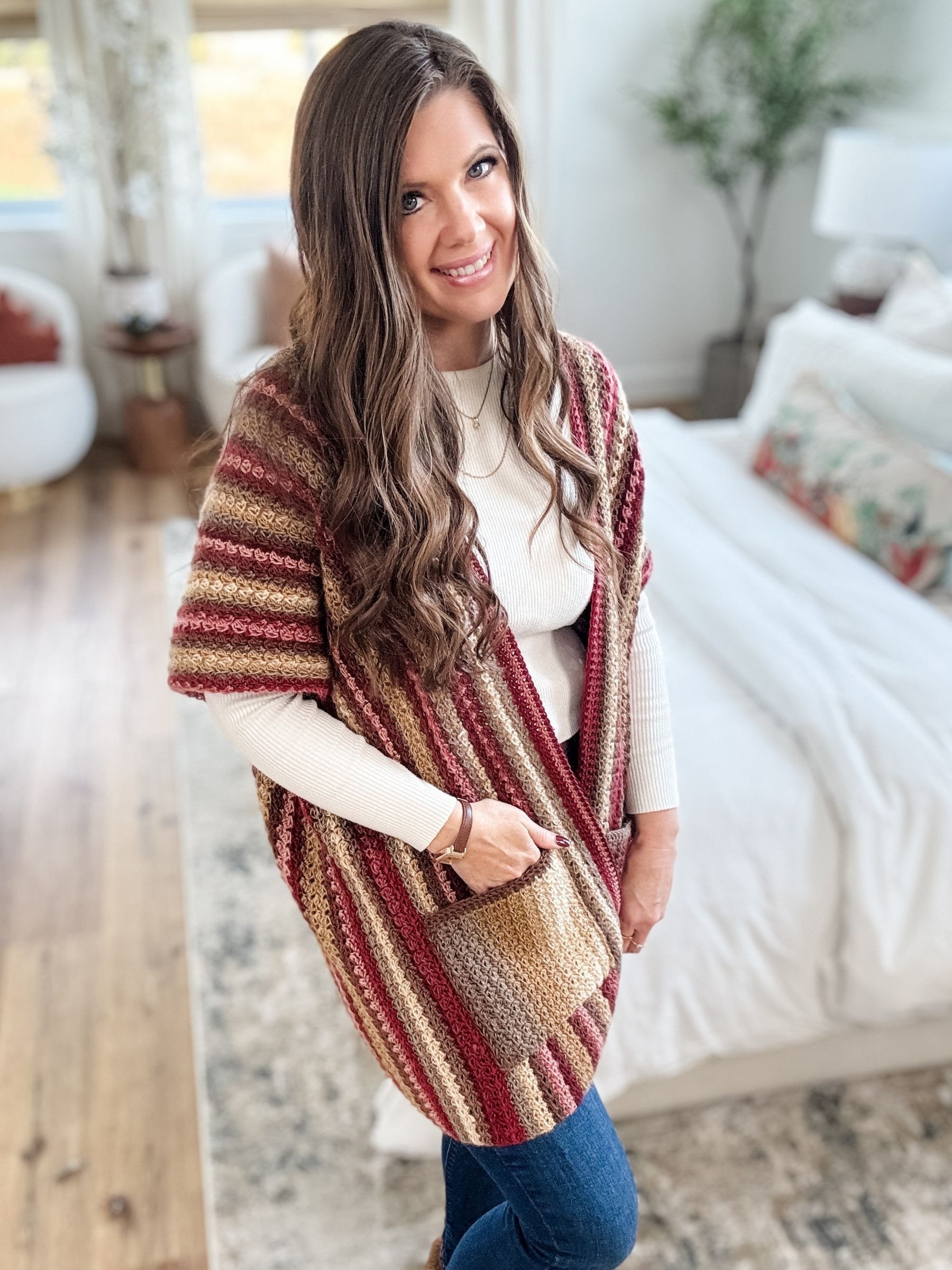 The Suzette Ruana Crochet Pattern product image (2)