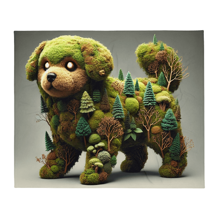 Forest Dog Throw Blanket 50"x60" product image (1)
