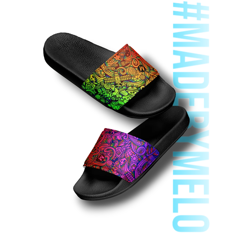 Rainbow Space Scribble - Men's Slides | #MADEBYMELO product image (5)