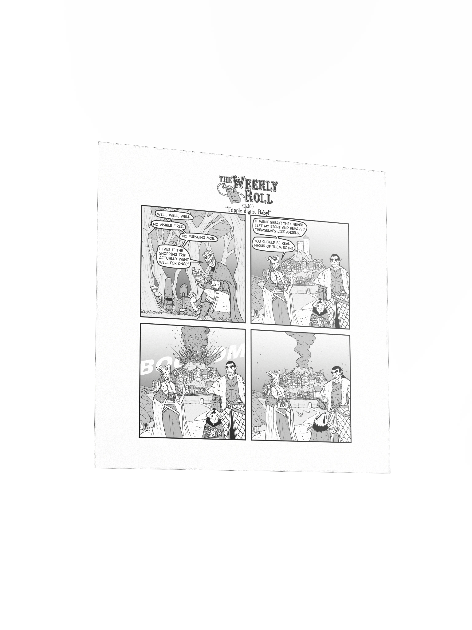 The Weekly Roll Ch. 100. Print Square product image (7)