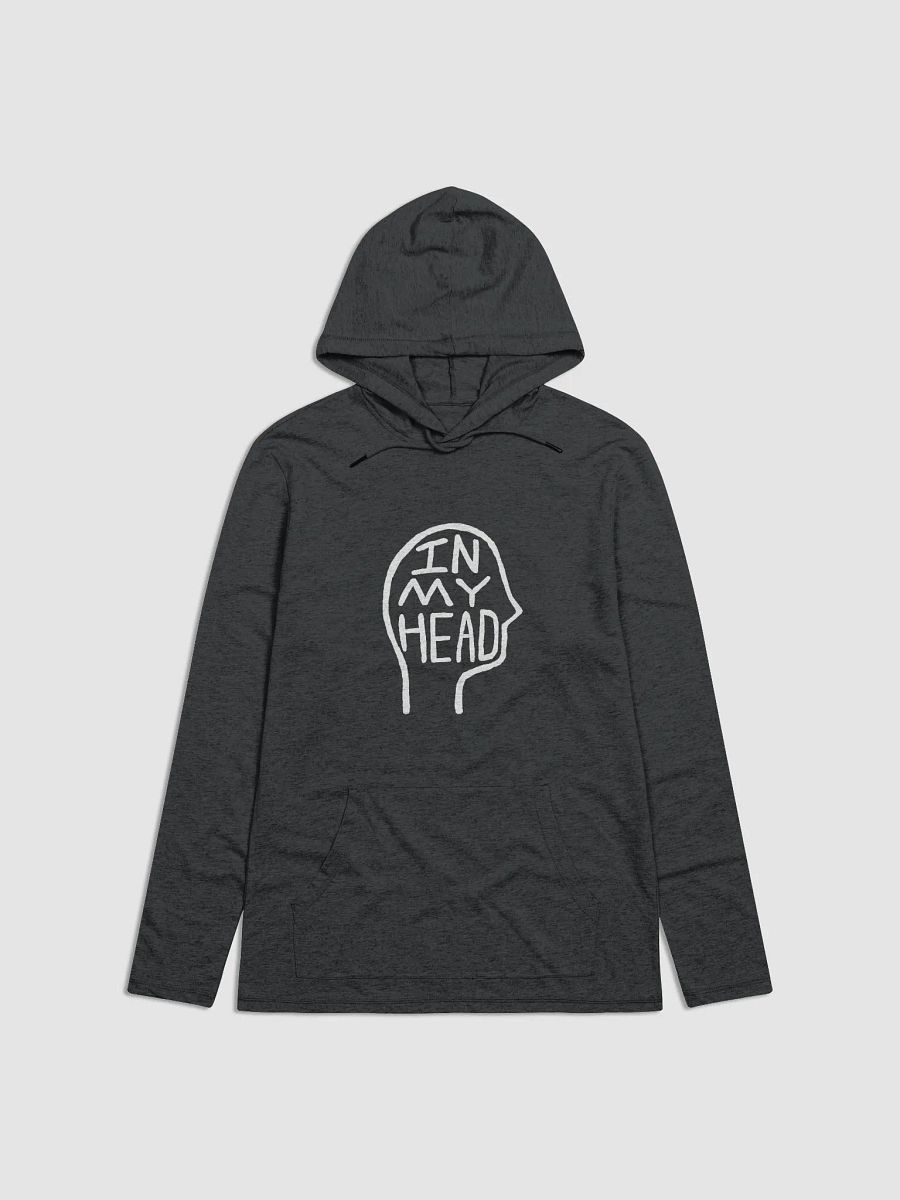 In My Head (white design) printed lightweight hoodie product image (2)