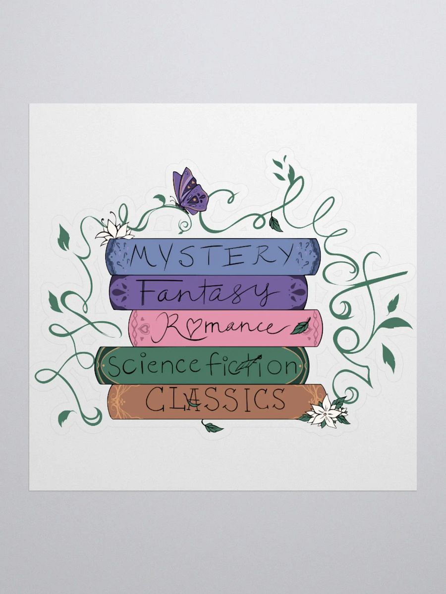 Whimsical Bookstack Sticker product image (1)