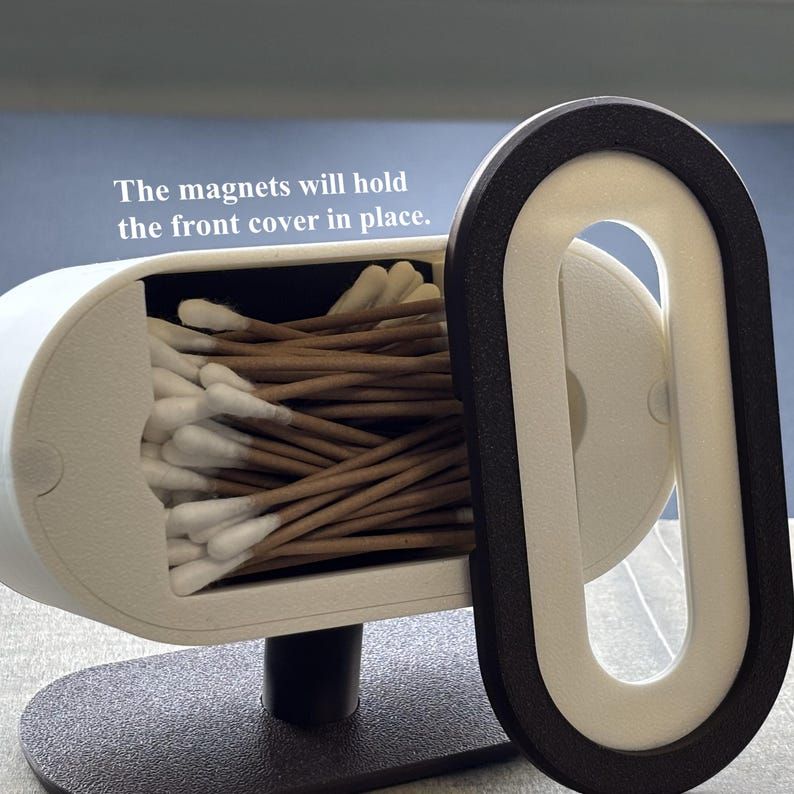 Cotton Swab Holder with Magnetic Lid product image (6)