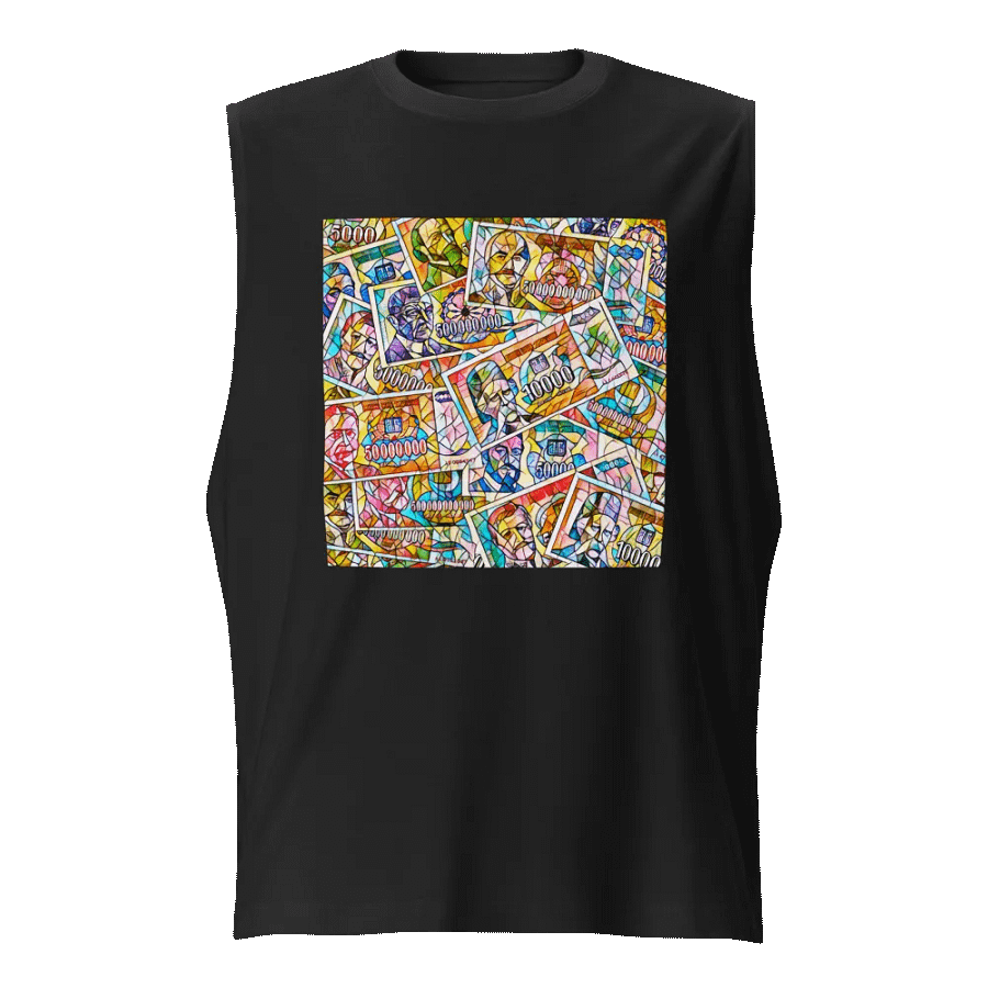 Jugoslovenski inflatorni dinar 1993 (Kolaž/mozaik) Bella+Canvas Muscle Tank product image (1)