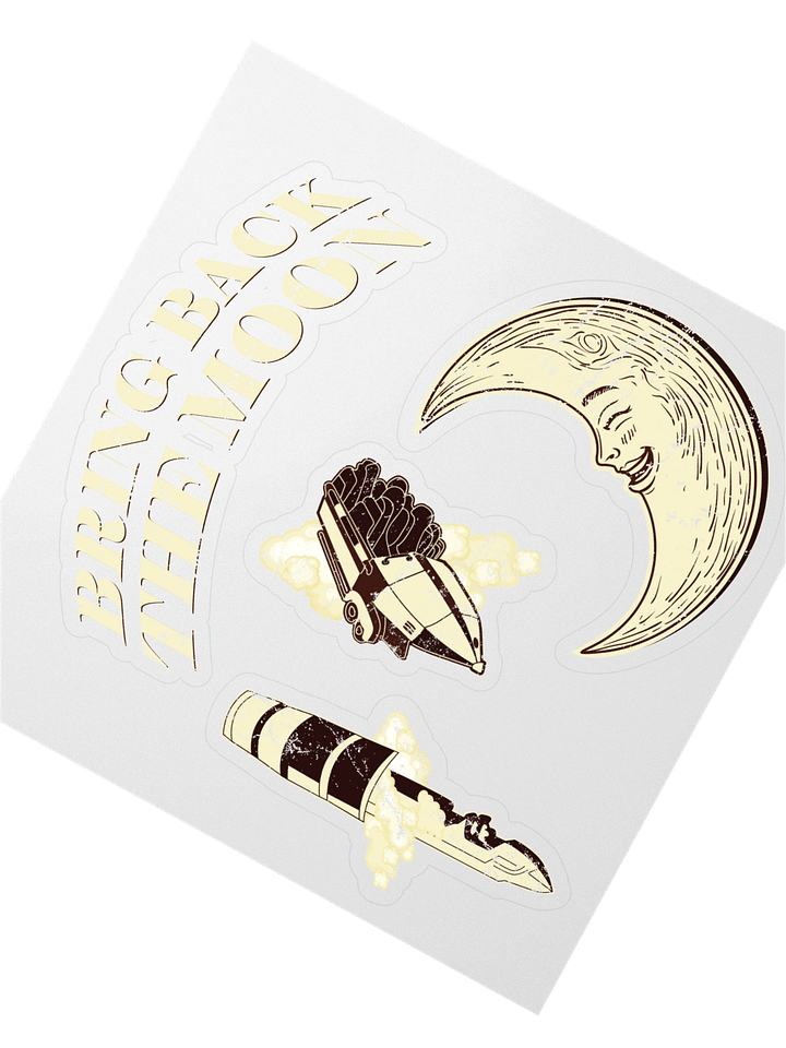 The Moon Kiss Cut Stickers product image (2)