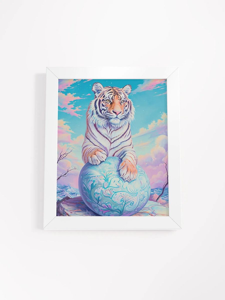 Majestic Tiger Globe Matte Poster product image (1)