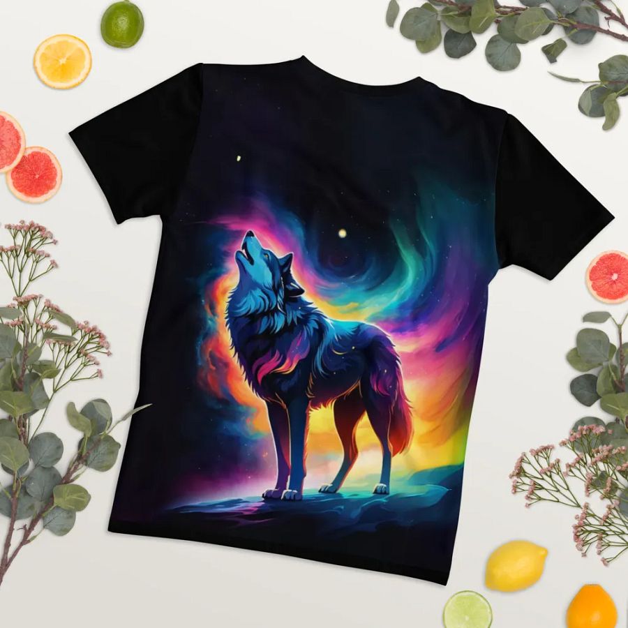 Wolf All Over Print T-shirt product image (8)