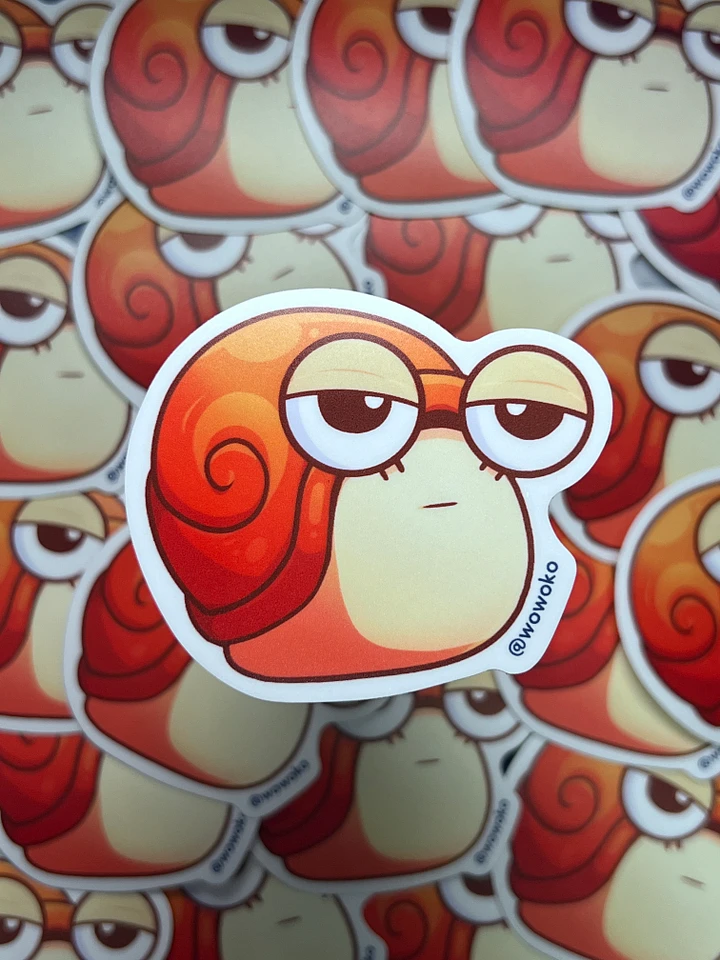 WoWoKo x Potato Fighters - Red Snail - Sticker product image (1)