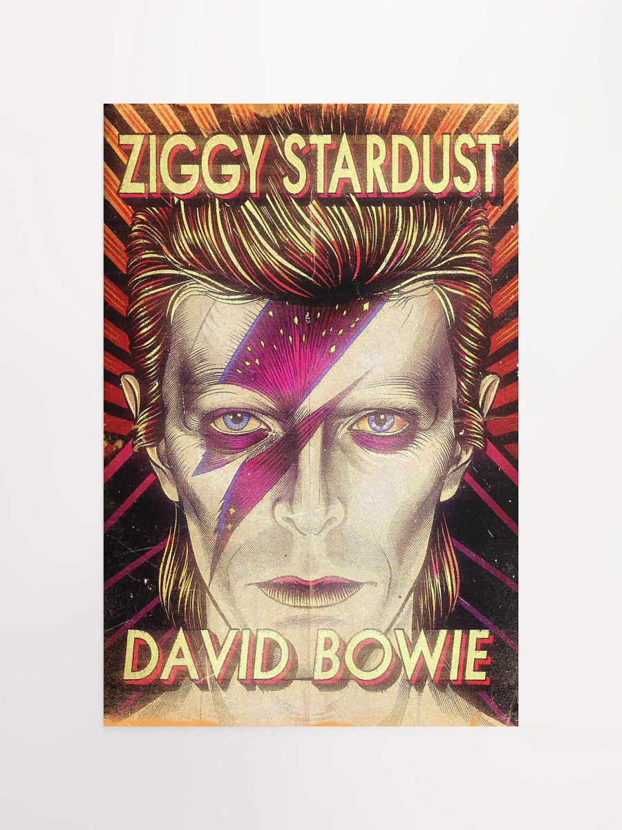 David Bowie Ziggy Stardust Poster – 70s Glam Rock Wall Art – Vintage Music Print for Retro Home Decor product image (3)