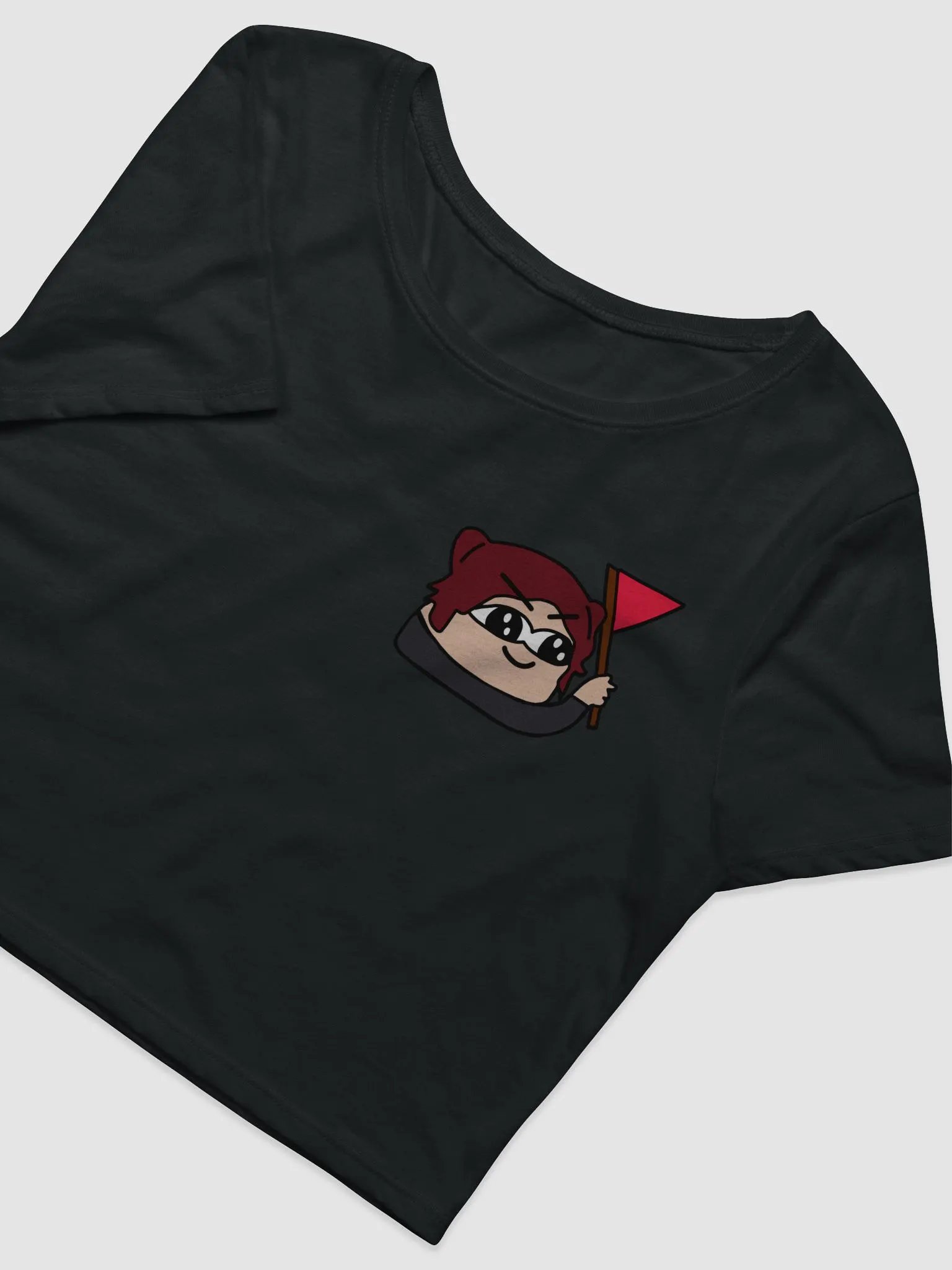 Tina Red Flag Crop Top product image (3)