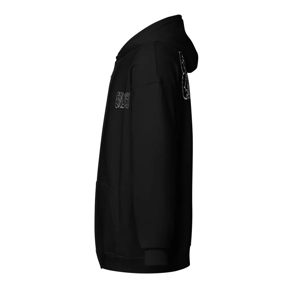 Enjoy Hoodie- Fingers #4 B/W product image (3)