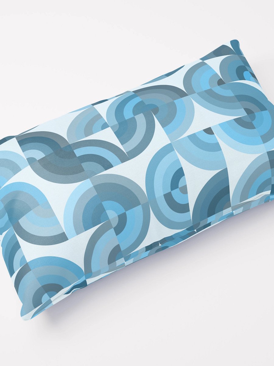 Symmetric Blue Grid All-Over Print Pillow product image (4)