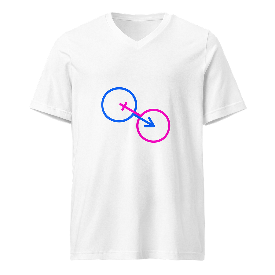 Intersecting Male & Female Unisex V-Neck Tee product image (1)