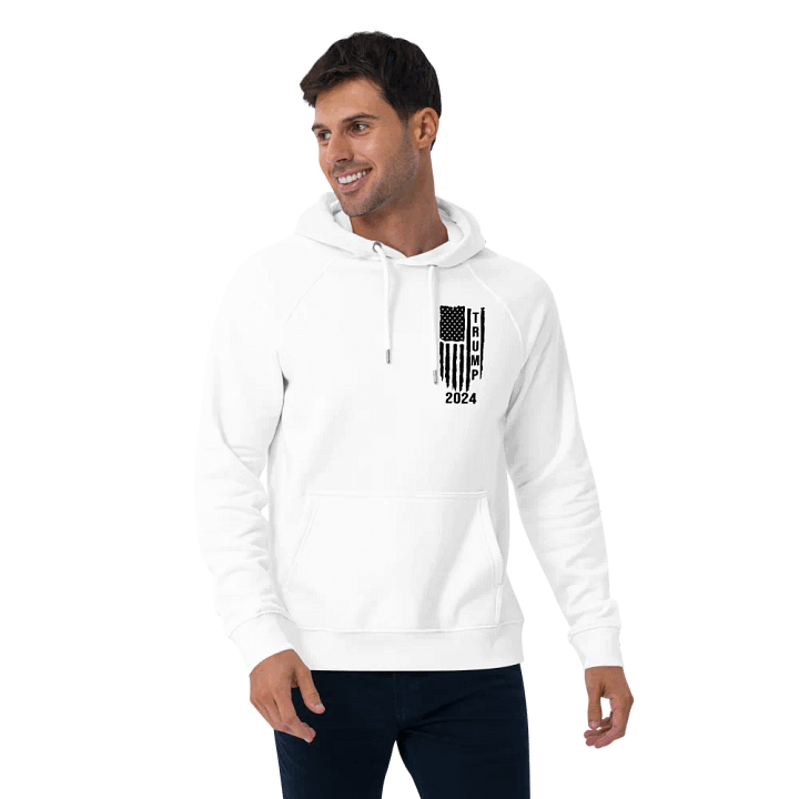 Trump 2024 Flag - Unisex Eco Raglan Hoodie product image (44)