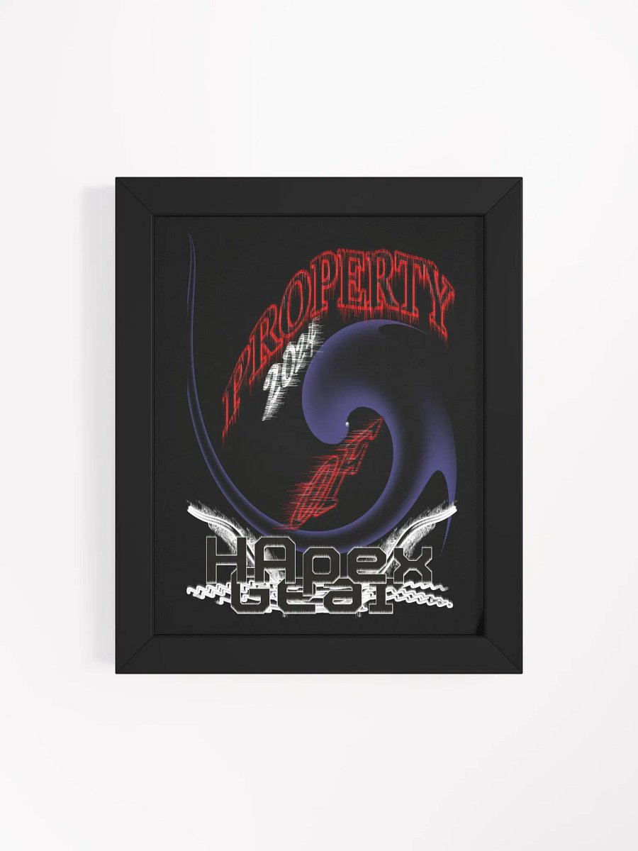 New Property Of HApex Gear 2024 Framed Black High-Quality Poster product image (4)