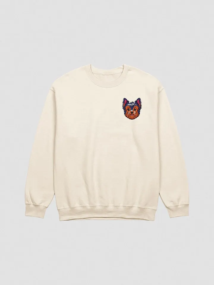 Cheerful Yorkie Cartoon Crewneck Sweatshirt product image (1)