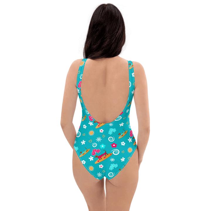Surfing Dachshund Pattern SwimSuit product image (2)
