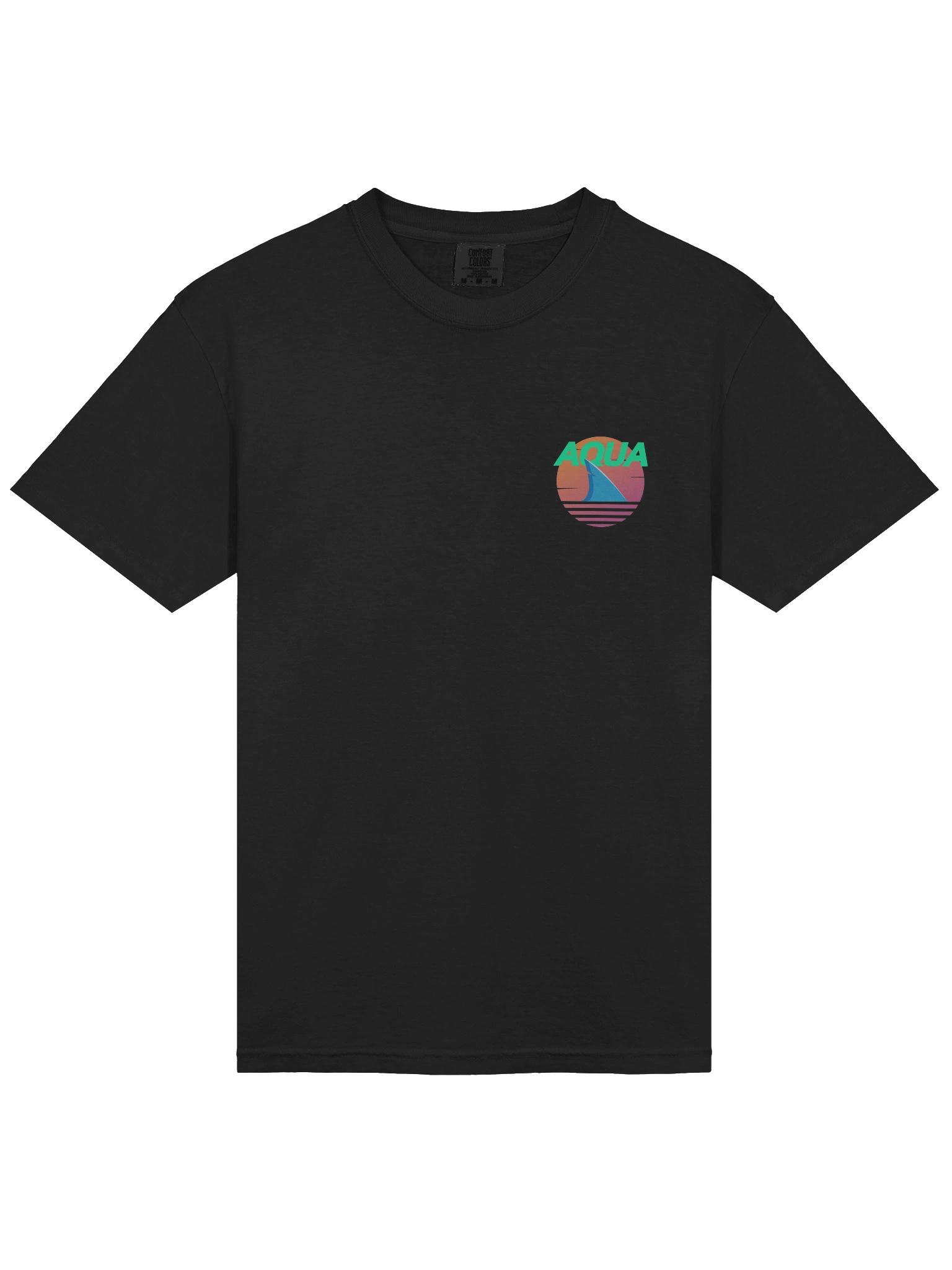 Aqua Shark Fin Sunset T-Shirt product image (16)