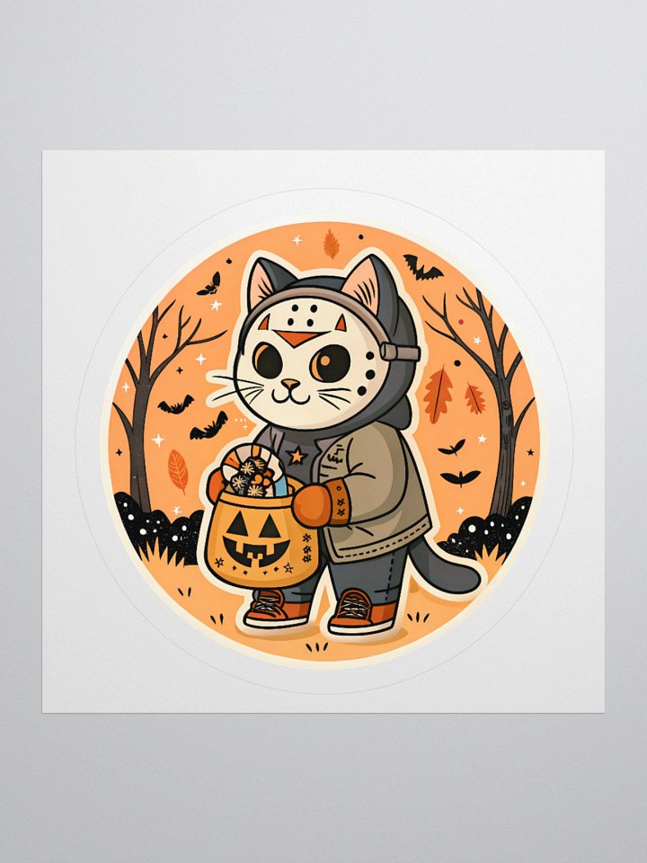 Halloween Cat Trick-or-Treat Stickers product image (3)