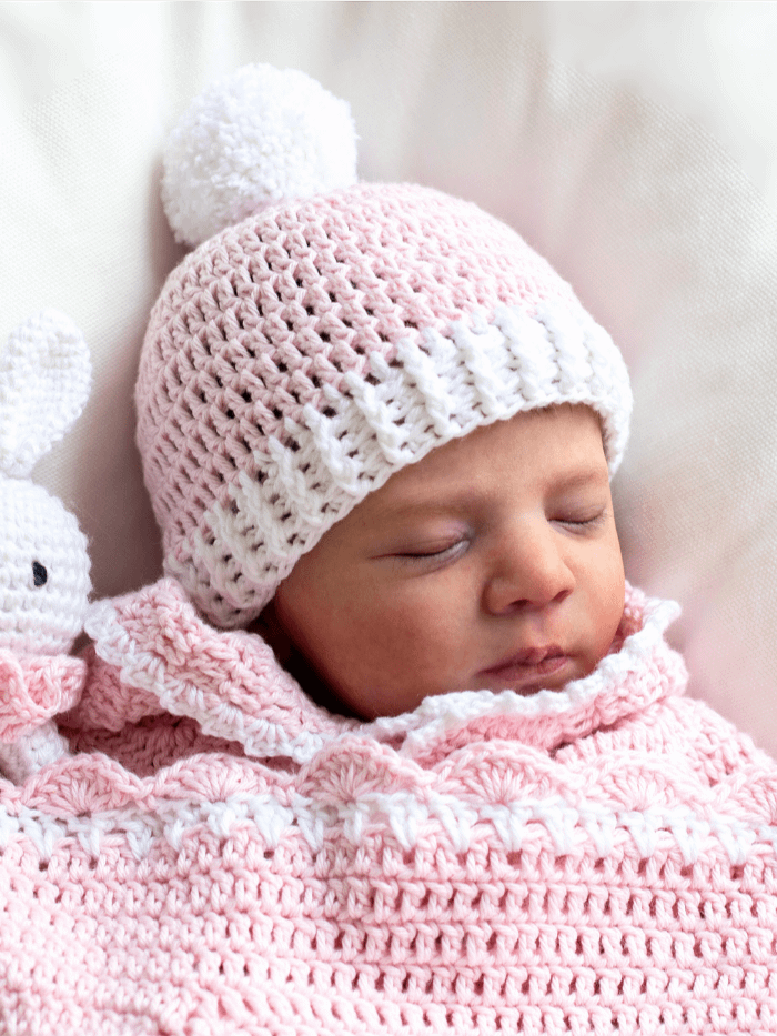 Crochet Pattern: Two Toned Baby Hat product image (7)