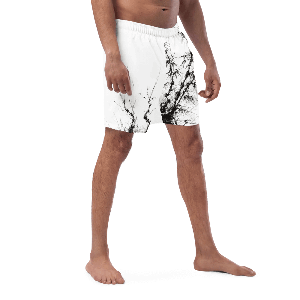 Bamboo Print Swim Trunks product image (8)