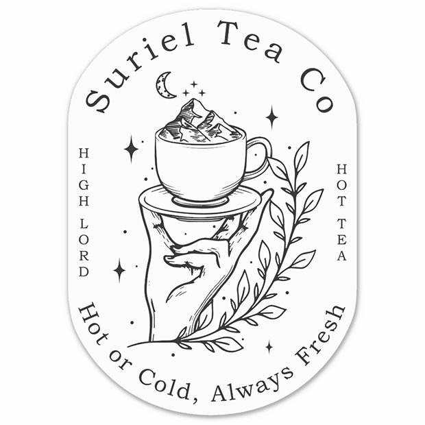 The Suriel Tea Co Suriel Tea Company Spill The Tea Velaris ACOTAR Symbol image