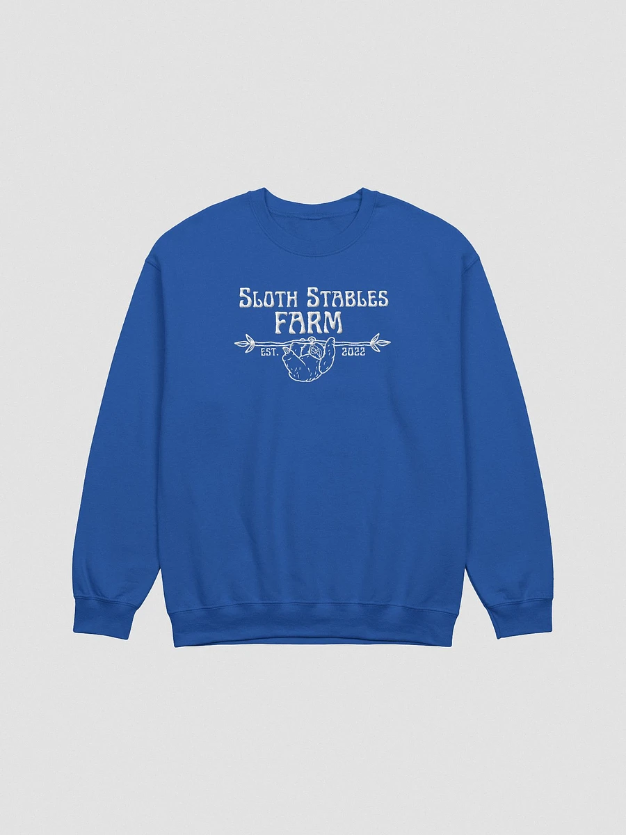 Sloth Stables Farm Sweatshirt - White Embroidery product image (5)
