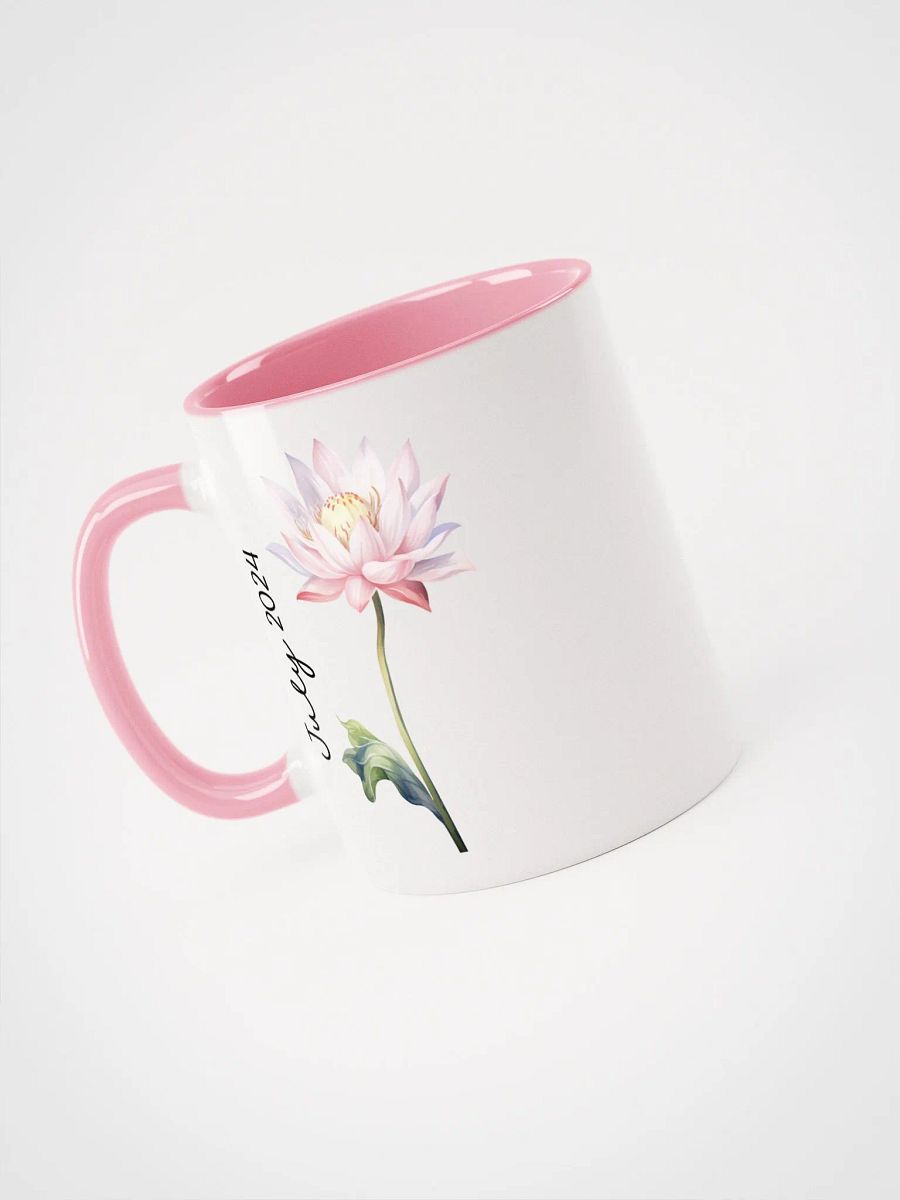 Two Tone Birth Flower Mug JULY – Personalized Gift product image (4)